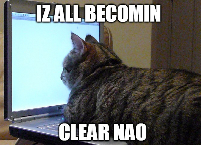 Kuva jossa kissa tuijottaa hyvin läheltä valkoisena hohtavaa näyttöä